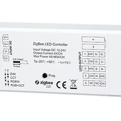 ZIGBEE Five Channel RGB & CCT 4 in 1 Constant voltage Receiver (12V-24V)