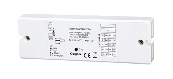 ZIGBEE Five Channel RGB & CCT 4 in 1 Constant voltage Receiver (12V-24V)