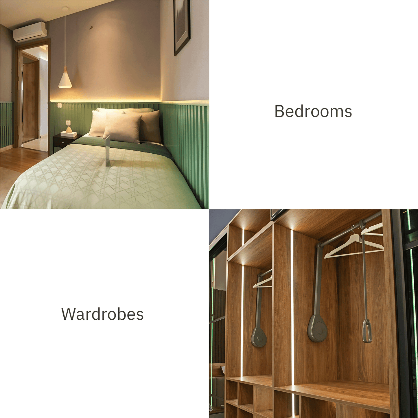 COB LED strips for bedrooms, wardrobes, cabinet and vanity mirrors