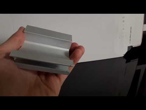 Skirting Profile 70mm Silver Finish & Semi Clear Cover (2M)