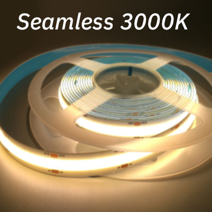 8mm Seamless COB LED Strip 9W, 480LED/m, CRI90, 12V
