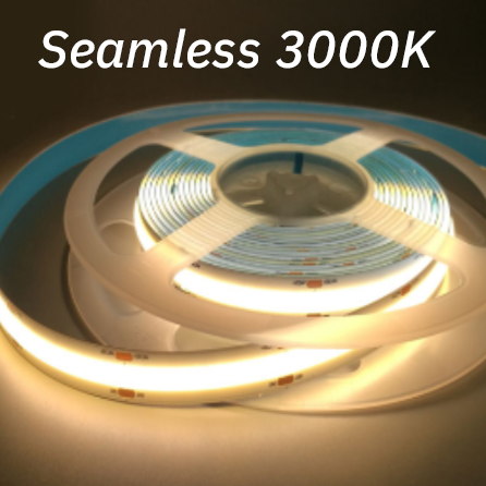 8mm "Spotless" IP65 COB LED Strip 9W, 480LED/m, CRI90, 12V