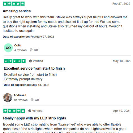 8mm Seamless COB LED Strip 9W, 480LED/m, CRI90, 12V