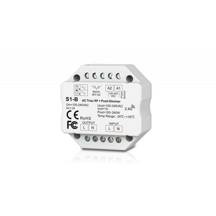 UPRISE LED TRIAC RF DIMMER MODULE AC PHASE-CUT (WHITE)
