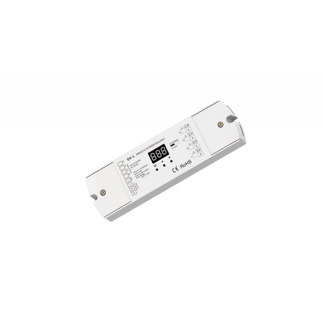 UPRISE LED 4 CHANNEL DMX DECODER 12-24VDC (WHITE)
