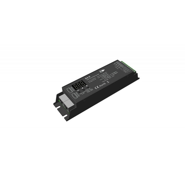 UPRISE LED 4 CHANNEL DMX DECODER (BLACK) RJ45 IN/OUT 12-48VDC