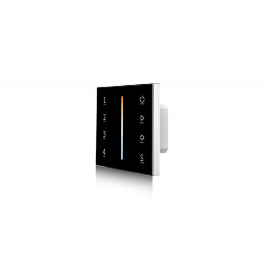 CCT LED TOUCH WALL PANEL 4 ZONE (BLACK)