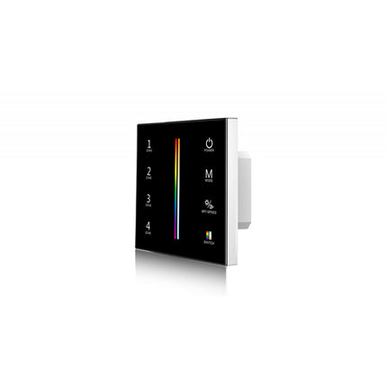 UPRISE LED RGB+CCT TOUCH WALL PANEL 4 ZONE (BLACK)