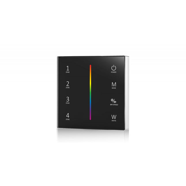 LED 4 ZONE RGBW BATTERY POWERED WALL PANEL (BLACK)