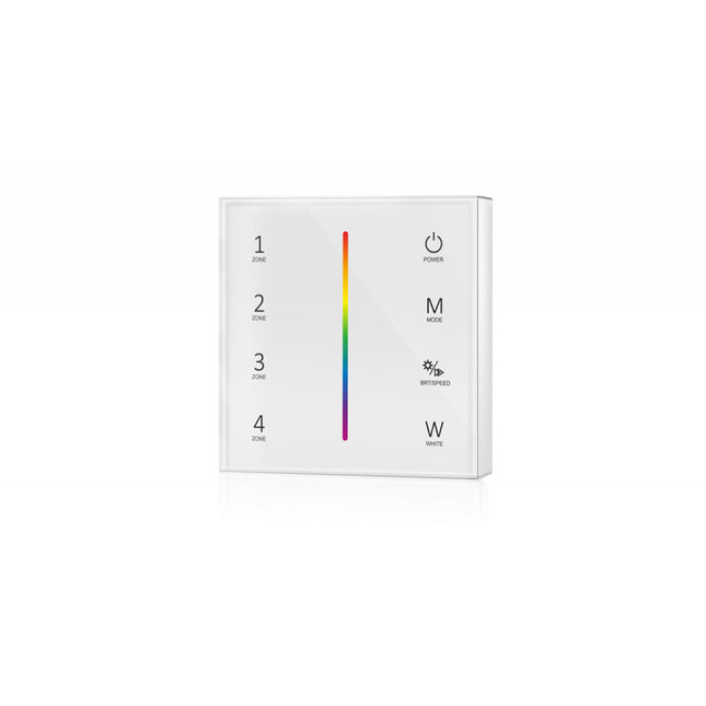 UPRISE LED RGBW BATTERY POWERED WALL PANEL 4 ZONE (WHITE)