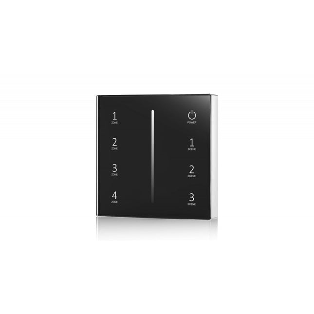 UPRISE LED SINGLE COLOUR BATTERY OPERATED TOUCH WALL PANEL 4 ZONE (BLACK)