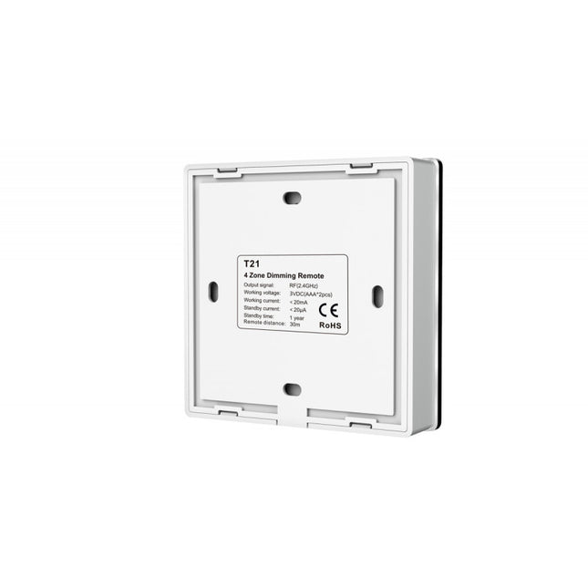 UPRISE LED SINGLE COLOUR BATTERY OPERATED TOUCH WALL PANEL 4 ZONE (BLACK)
