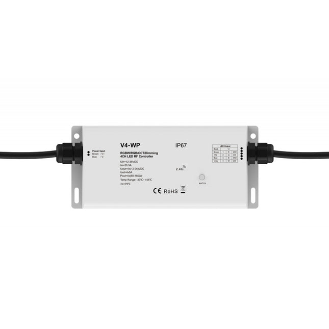 UNIVERSAL 12-24V IP67 4 CHANNEL LED RECEIVER