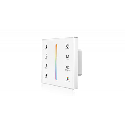 UPRISE LED RGB+CCT TOUCH WALL PANEL 4 ZONE (WHITE)